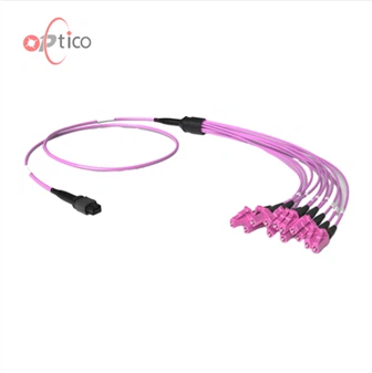 12F MPO LC OM4 بریک آؤٹ کیبل
